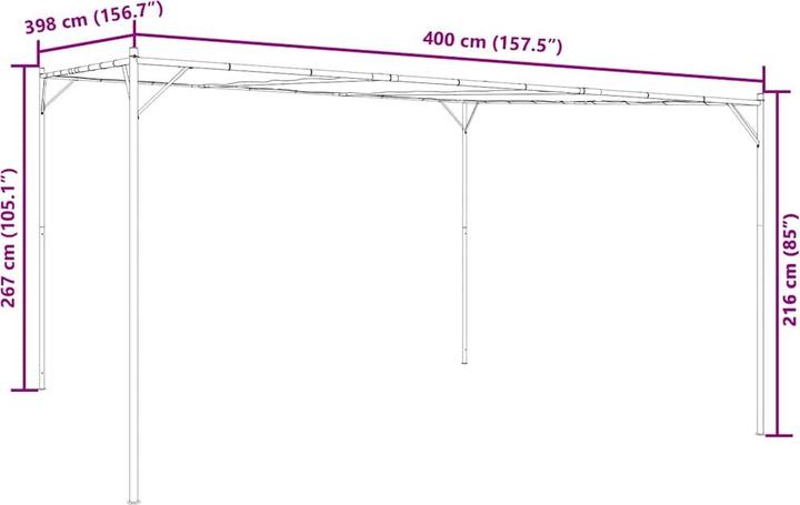 Image du produit vidaXL Vasili (400 cm, 400 cm)