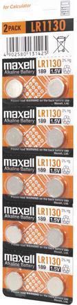 Actual product image Maxell LR1130 Blister (10 pcs., AG10 / LR54 / LR1130 / V10GA, 45 mAh)