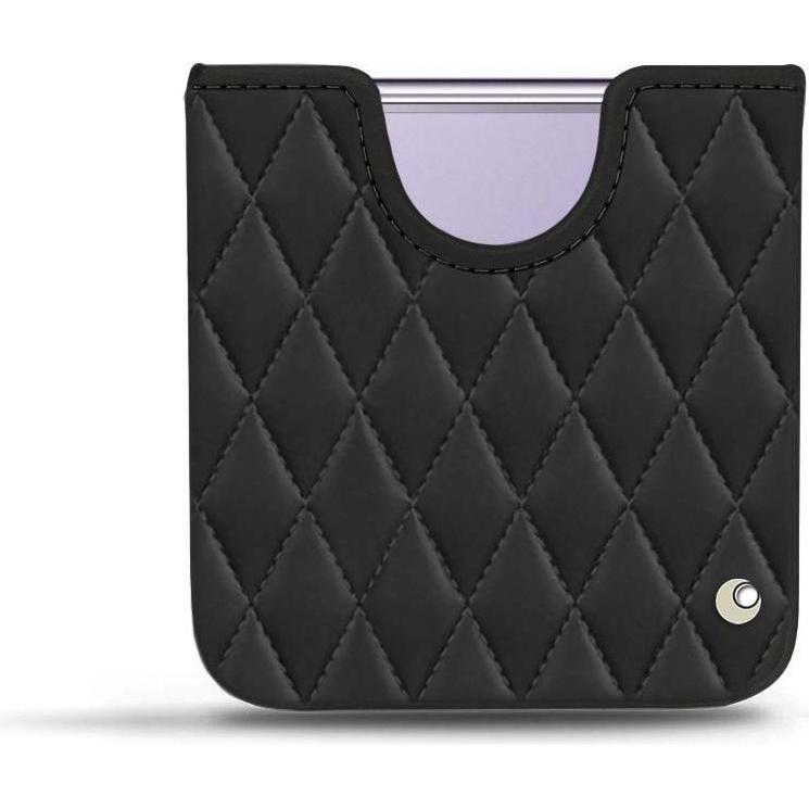 Noreve Lederschutzhülle (Samsung Galaxy Z Flip4), Smartphone Hülle, Schwarz