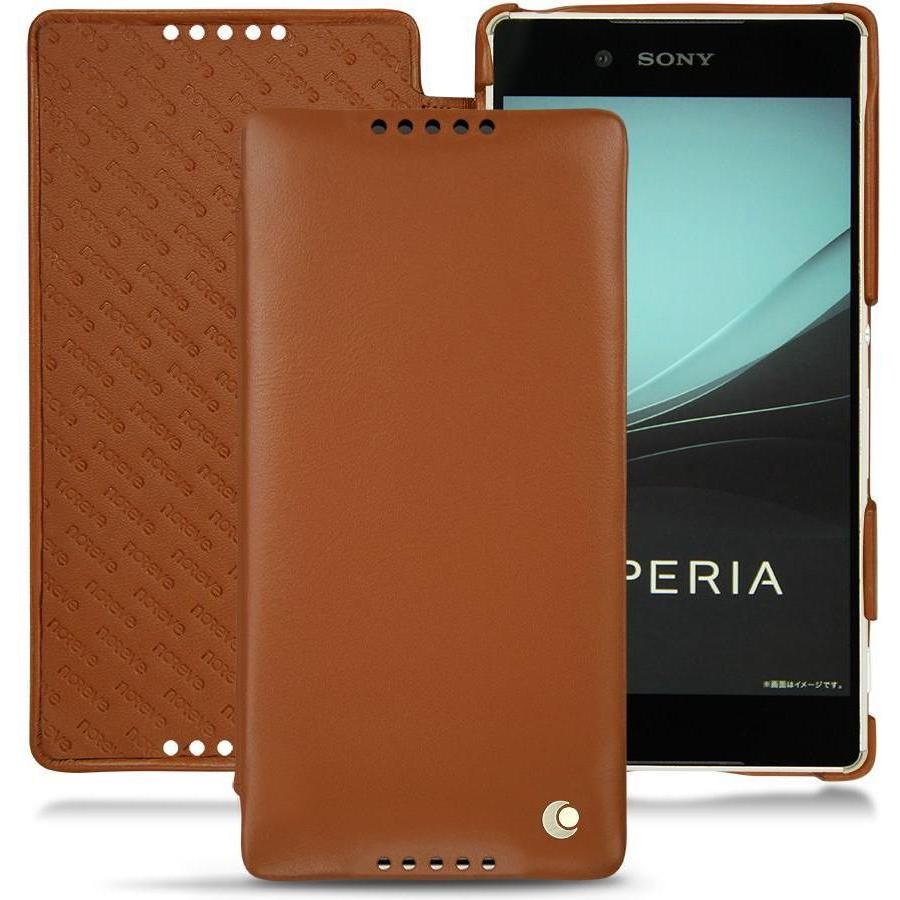 Thumbnail - Noreve Lederschutzhülle horizontal (Sony Xperia Z4/ Z3+), Smartphone Hülle, Braun
