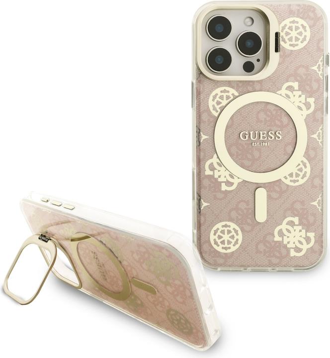 Image du produit Guess Coque magnétique MagSafe avec plaques interchangeables (rose / brun / noir) et Camera Stand (Apple iPhone 16 Pro Max)