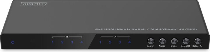 Immagine prodotto Digitus Switch 4x2 HDMI Matrix / Multi-Viewer, 4K/30Hz