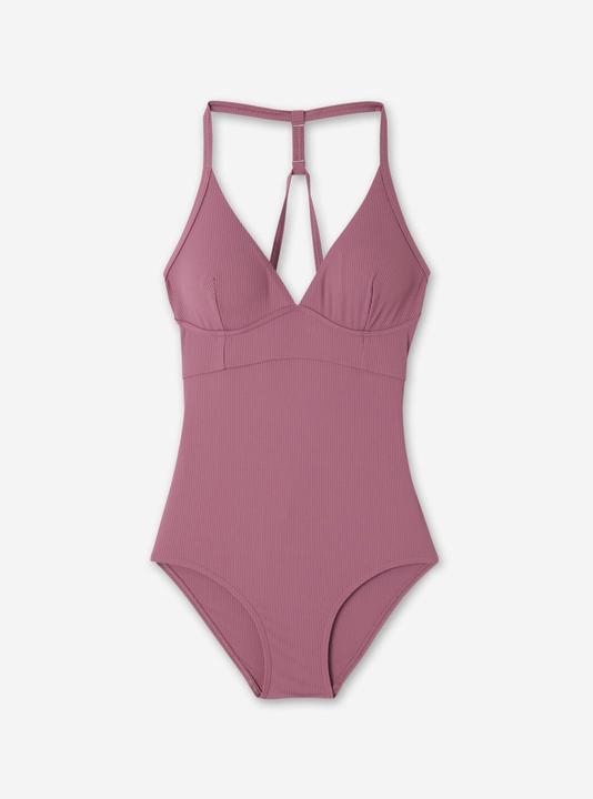 Image du produit Olaian Maillot de bain 1 pièce texturé surf Femme - Bea violet rosewood (38, 40)