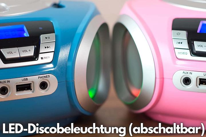 Image du produit Cyberlux Lecteur CD avec éclairage LED (FM)