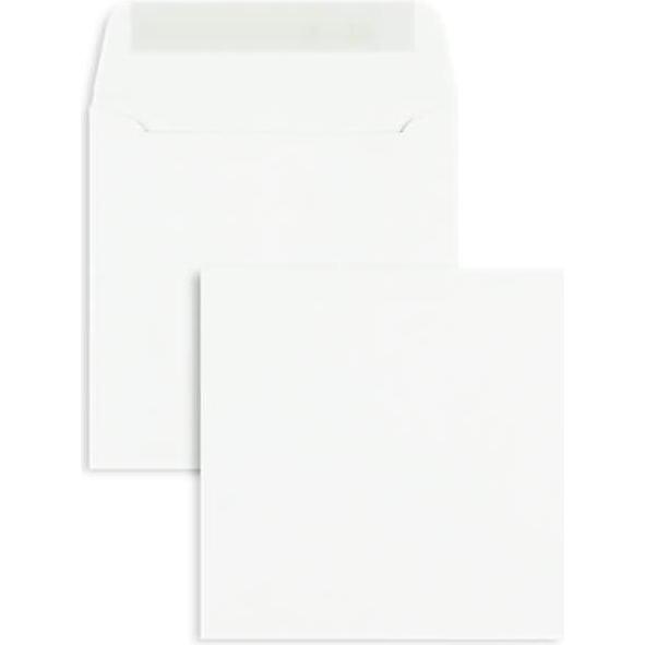 Blanke, Briefumschlag, Briefumschläge 110x110mm 100g/qm haftklebend VE=100 Stück weiss (100 x)