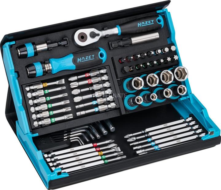 Produktbild HAZET SmartCase Bit Satz 2200SC-32 ∙ Sechskant6,3 (1/4 Zoll), Vierkant6,3 mm (1/4 Zoll) ∙ Schlitz P… (Kreuz Phillips PH, Kreuz Pozidriv PZ, Innensechskant, Innensechsrund TX)