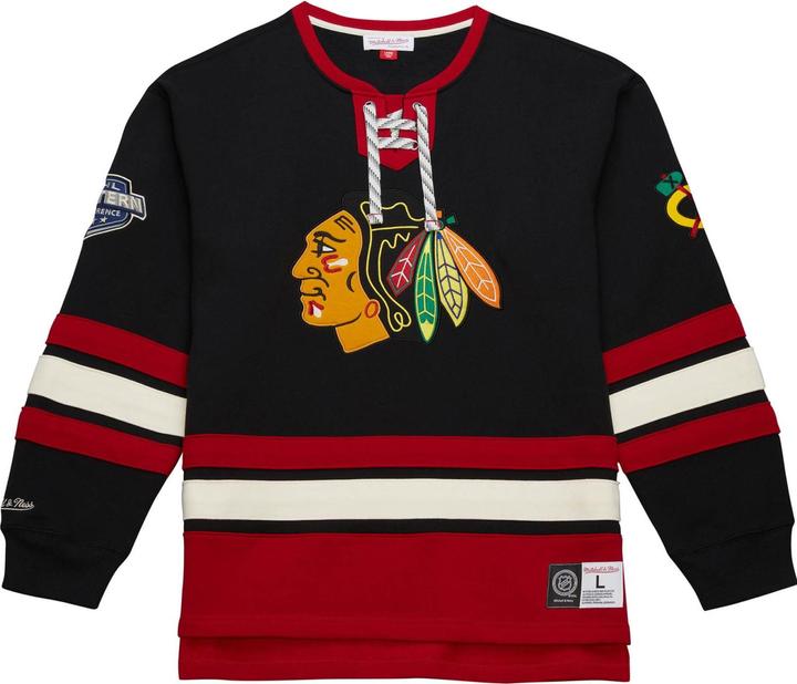Immagine prodotto Mitchell & Ness M&N Chicago Blackhawks NHL Lace-Up Heritage Hoody - M (M)