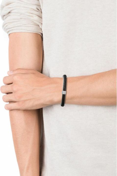 Actual product image Viceroy Bracelet Heat Collection With Steel Cable And Black Leather (19 cm, Leather)