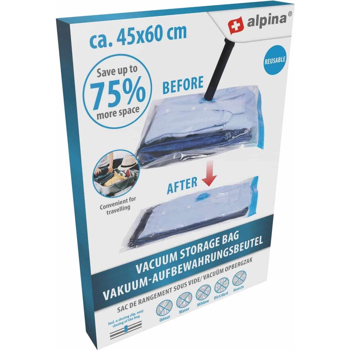 alpina, Kleidersack + Hängeaufbewahrung, Storage bag vacuum