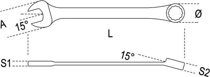 Actual product image BETA 000424516 Ringschlüssel 16x16 mm (16 mm)