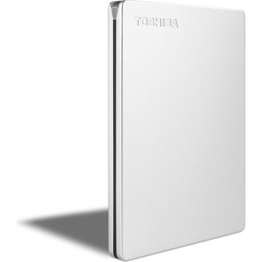 Toshiba Canvio Slim (1 TB), Externe Festplatte, Silber
