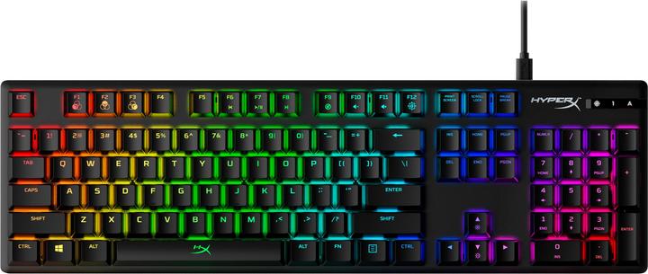 Actual product image HyperX Alloy Origins Mechanical Gaming Keyboard, US Layout, Blue Switch (US, Cable)