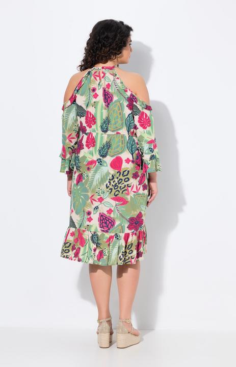 Produktbild Ulla Popken Kleid, A-Linie, Rundhals, schulterfrei, 3/4-Arm (62)