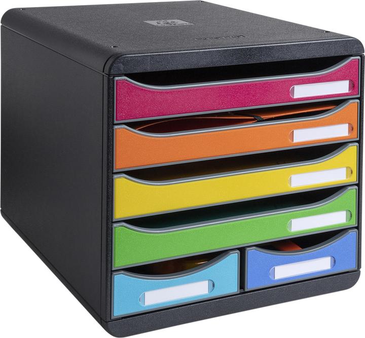 Exacompta Module de classement Big Box Maxi 6 tiroirs Iderama - Arlequin (A4+)