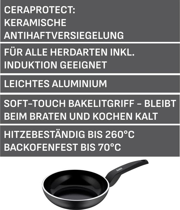Produktbild Silit Bratpfanne Messino 20cm, keramik (Bratpfanne, Aluminium, 20 x 5 cm)