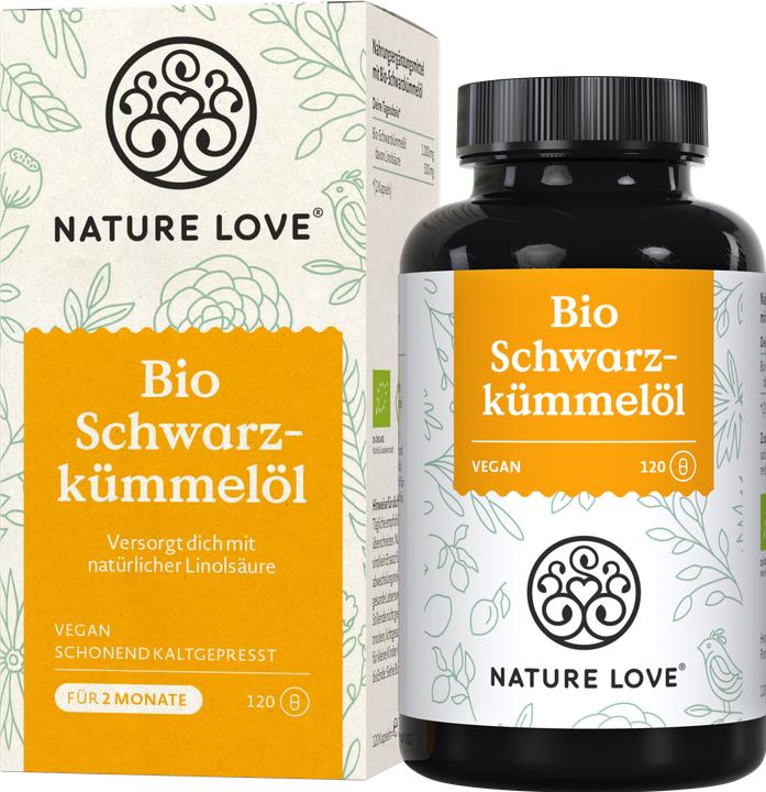 Image du produit Nature Love Huile de cumin noir (120 pcs, Capsules, 71 g)