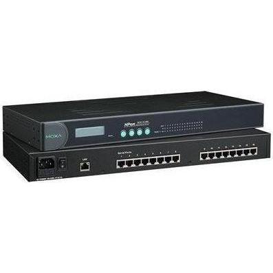 Moxa NPORT 5610-16 - Server di dispositivi con montaggio a rack con 16 porte RS-232, connessioni RJ45 e, Server di stampa