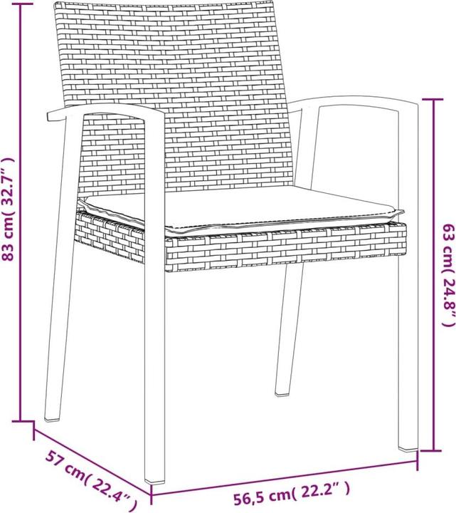 Produktbild vidaXL Garten Essgruppe