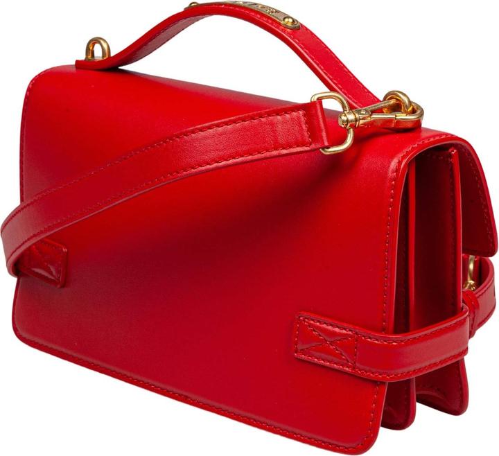 Actual product image Balmain b-buzz red leather handbag