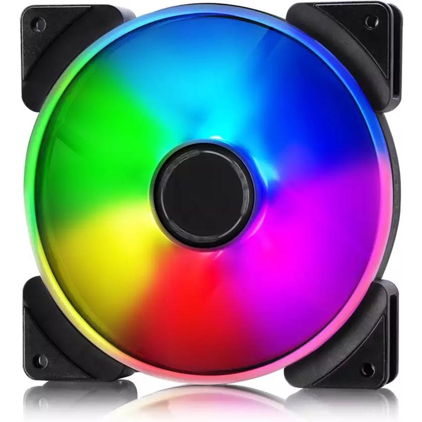 Fractal Prisma AL-14 ARGB PWM Gehäuselüfter (140 mm, 1 x), PC Lüfter, Schwarz, Weiss, Transparent