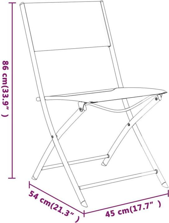 Produktbild vidaXL Garten Essgruppe