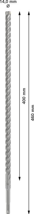 Produktbild Bosch Zubehör PRO SDS plus-5X Hammerbohrer, 14 x 400 x 460 mm (14 mm)