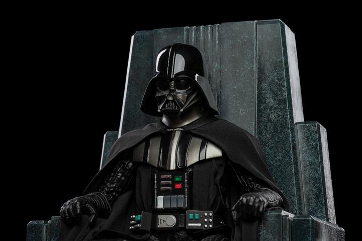 Actual product image Iron Studios Star Wars Legacy Replica 1/4 Darth Vader on Throne