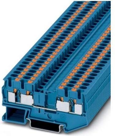 Actual product image Phoenix Contact 4mm Quattro Feed through Terminal Blue (79 mm)