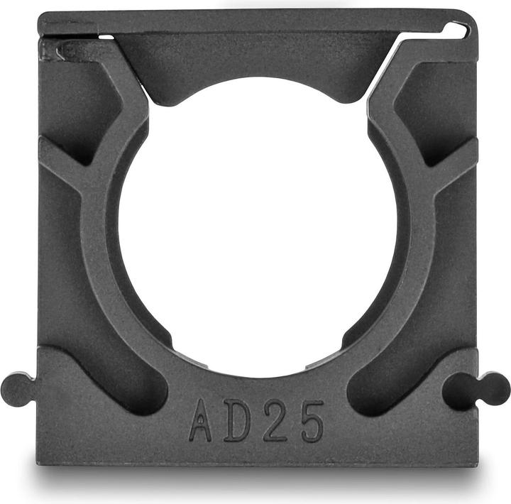 Image du produit Delock Support de gaine de câble 25 mm, 4 pièces, noir (Gaines pour câbles, 3.50 cm)