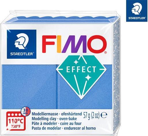 Actual product image Fimo Mod.masse effect blue metallic