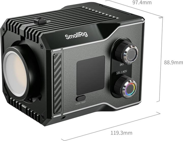 Actual product image SmallRig RC 60C with powerbank clamp (Video light)