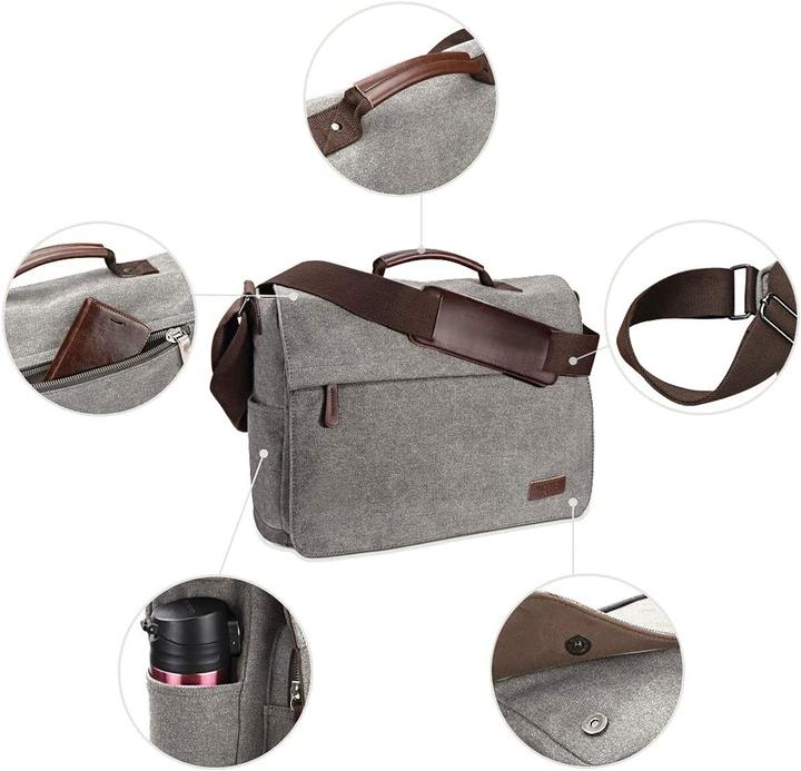 Immagine prodotto Ruschen Borsa in tela da uomo (15.60")