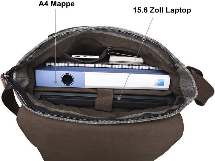 Immagine prodotto Ruschen Borsa in tela da uomo (15.60")