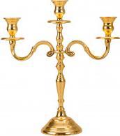 Actual product image IKO 3-arm candlestick gilded h = 31cm
