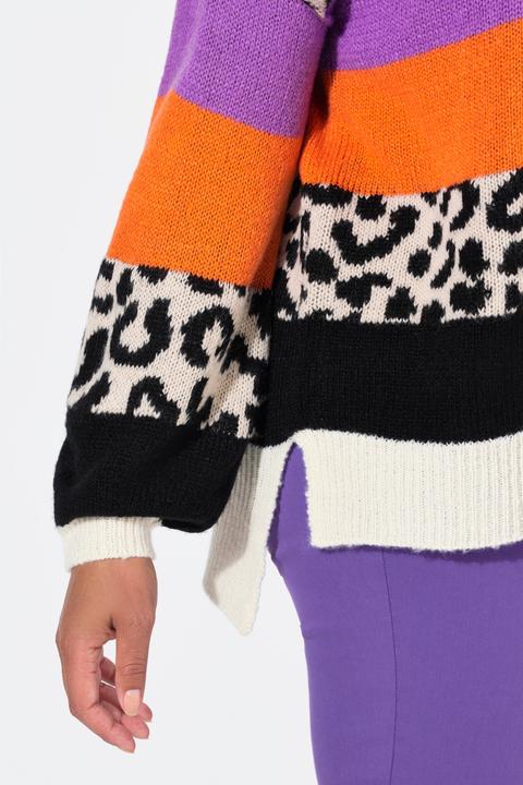 Produktbild Angel of Style Pullover, oversized, Blockstreifen, Langarm (56)