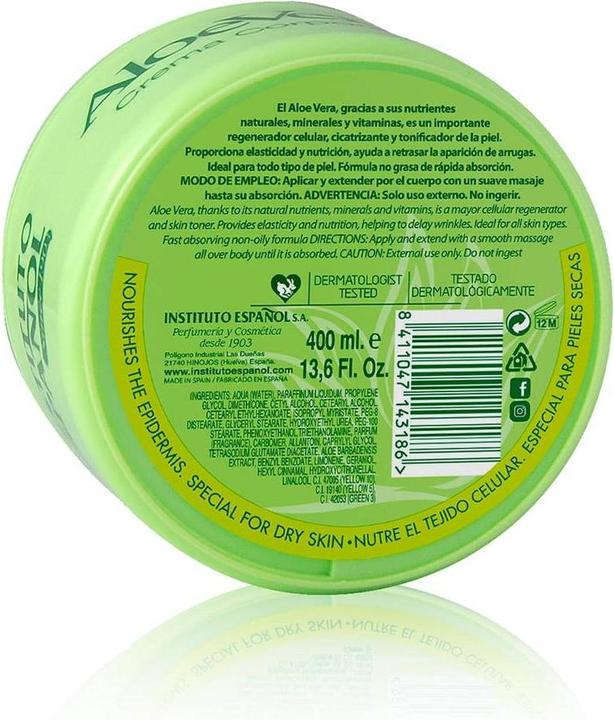 Actual product image Instituto Español Aloe Vera (Body cream, 400 ml)