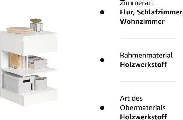 Actual product image SoBuy Bedside table
