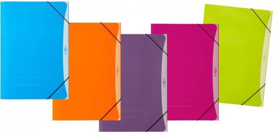 Produktbild Pagna Gummizugmappe A4 PP 3 Einschlagklappen farb sort 10Stk (A4, 10x)