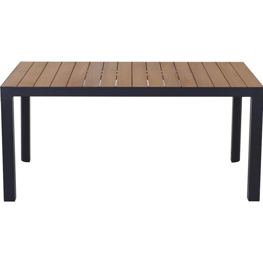 Thumbnail - Siena Garden, Gartentisch + Balkontisch, Silva Dining Tisch 160x90cm matt anthrazit / Teak FSC (160 cm)