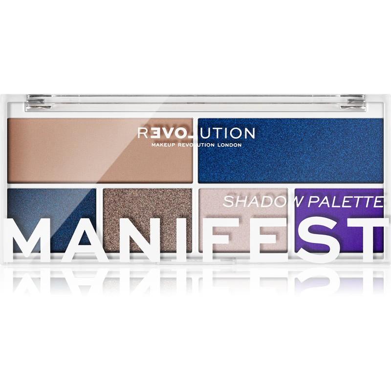 Makeup Revolution Multicolore Ombretto, Colour Play Eye Shadow Palette - Palette Di Ombretti 5,2 G Manifest (L)