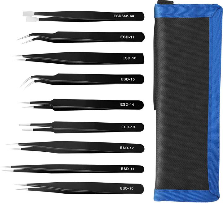 Image du produit UF-Tools Pinzette, 9 teiliges Set