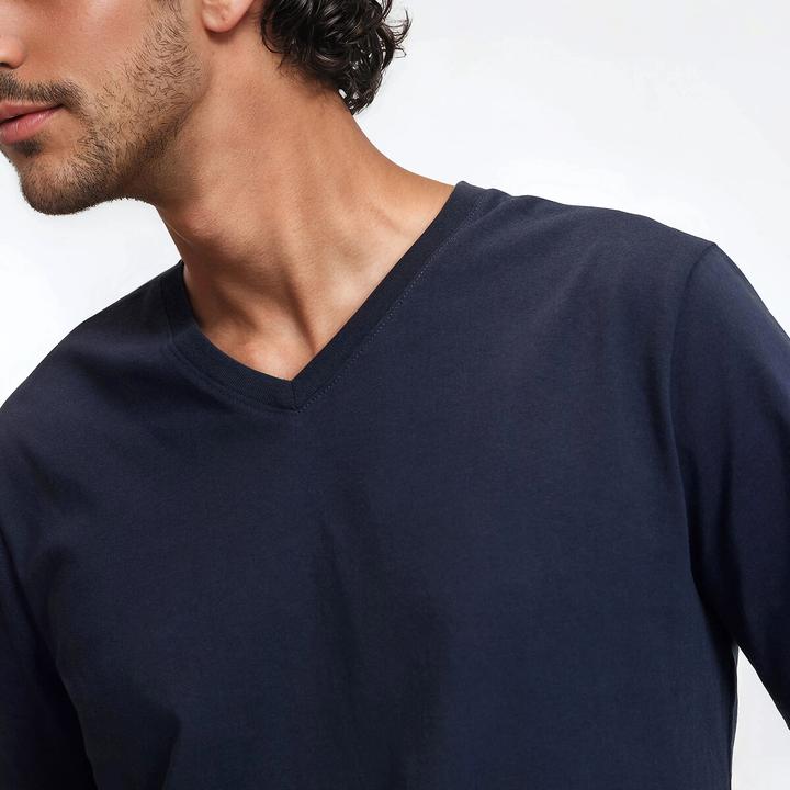 Produktbild La Redoute Collections T-Shirt mit V-Ausschnitt (M)