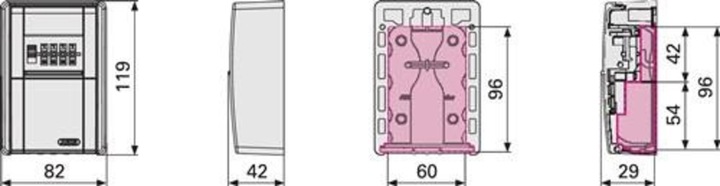 Actual product image Abus KeyGarage 787 LED