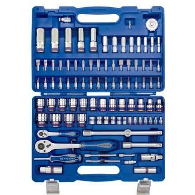 King, Chiave a bussola + esagonale, TONY ZESTAW KLUCZY NASADOWYCH 96cz. 1/4"-1/2" 12-KĄTNE