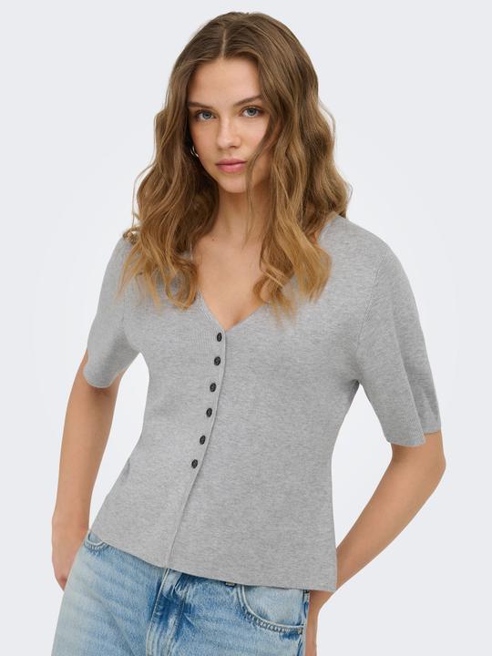 Produktbild Only Onllucy Ss V-Neck Button Ex Knt (S)