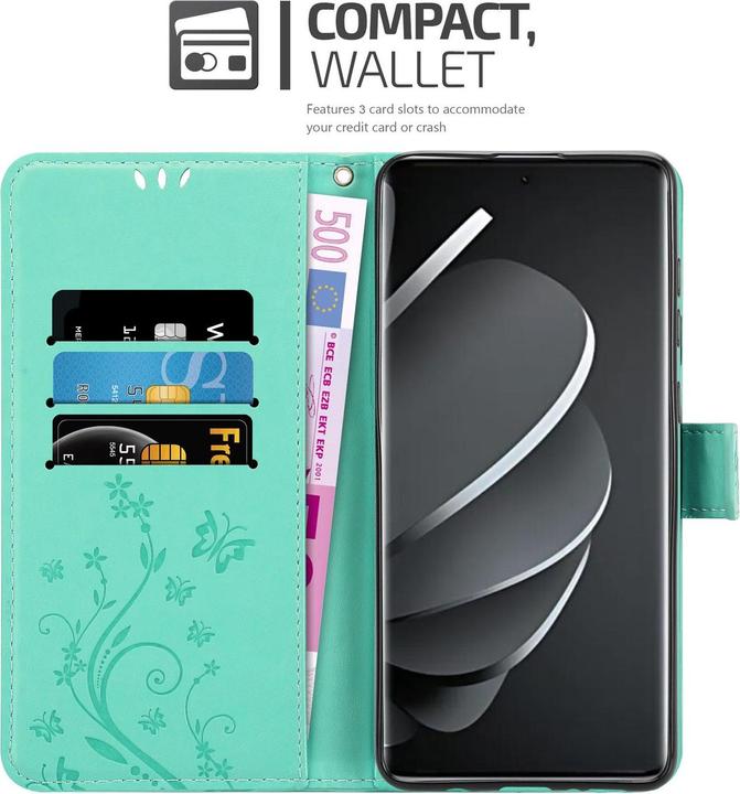 Produktbild Cadorabo Hülle für Xiaomi RedMi Note 14 Pro 5G mit Blumen Muster (Xiaomi Redmi Note 14 Pro 5G)