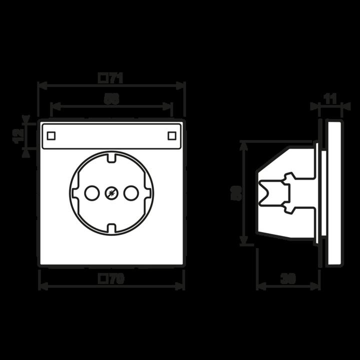 Actual product image JUNG SCHUKO socket outlet