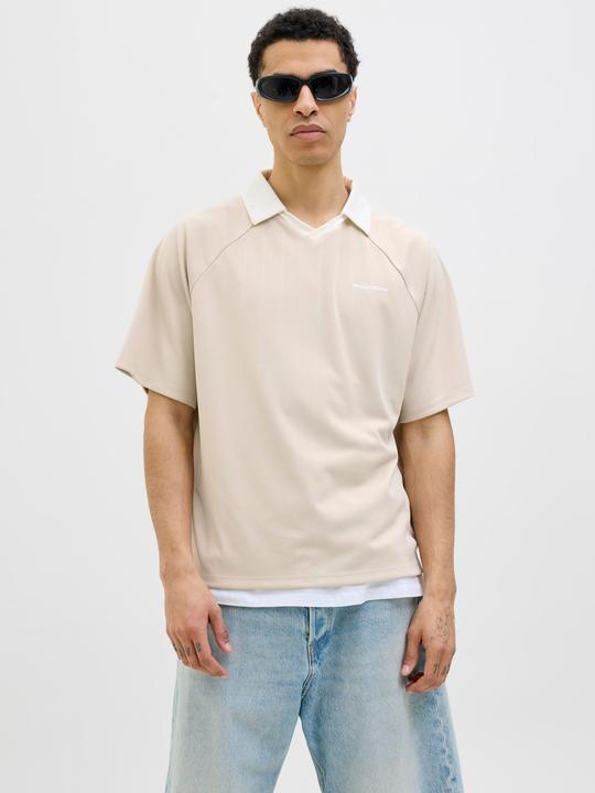 Actual product image Jack & Jones Gedruckt Polokragen Poloshirt Poloshirt (XL)