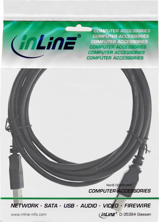 Actual product image InLine USB 2.0 cable (1 m, USB 2.0)
