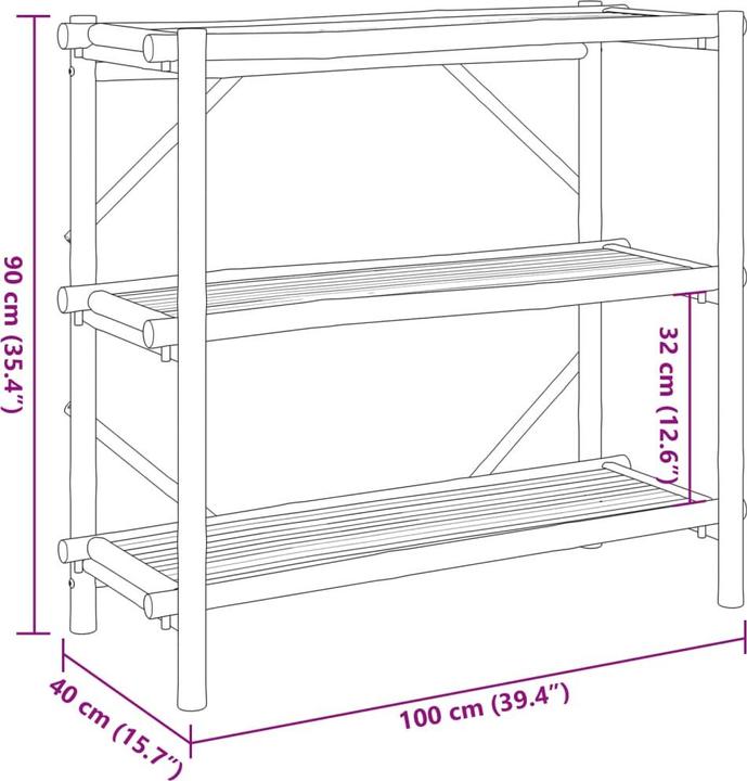 Produktbild vidaXL Regal